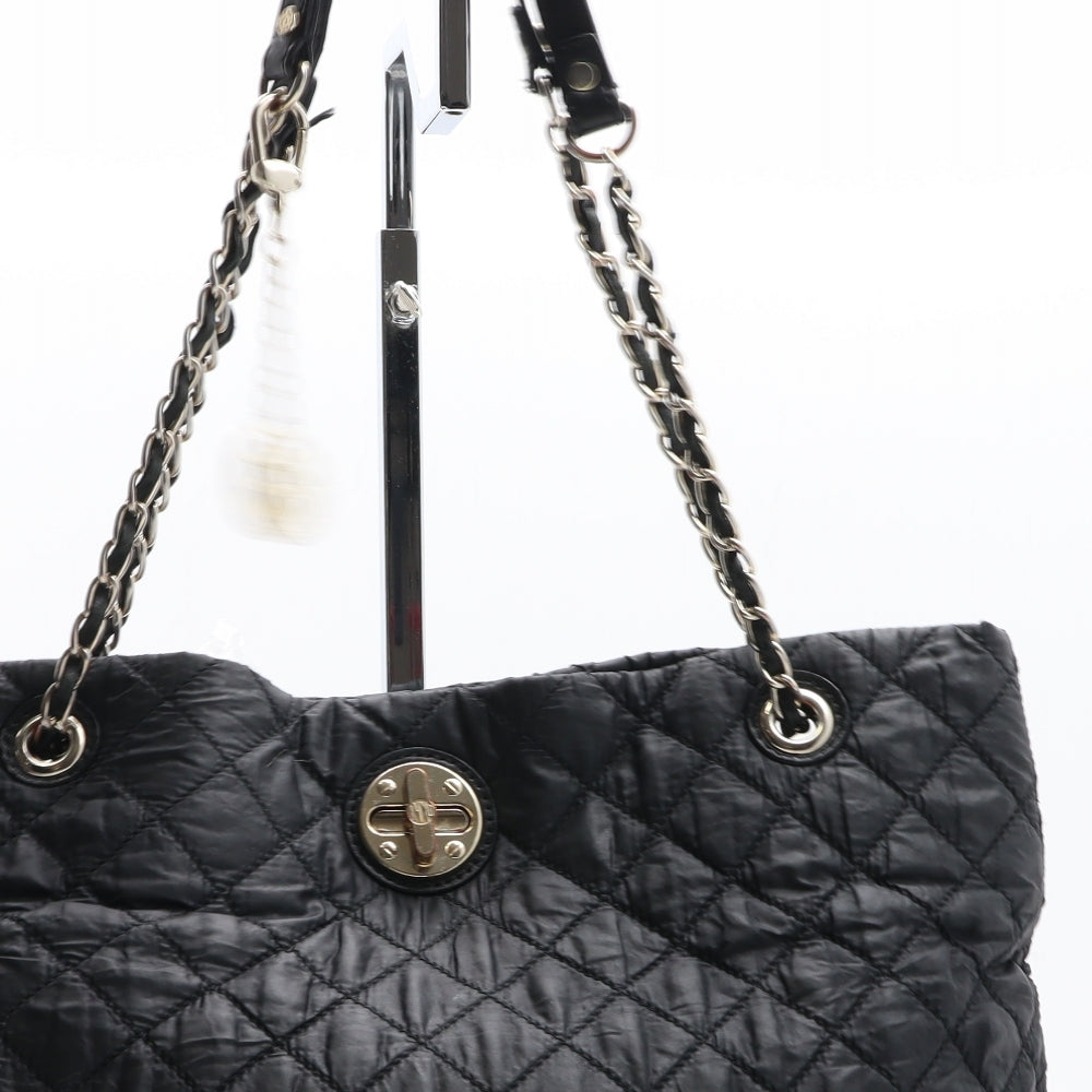 DKNY Womens Black Polyester Top Handle Bag Size Medium