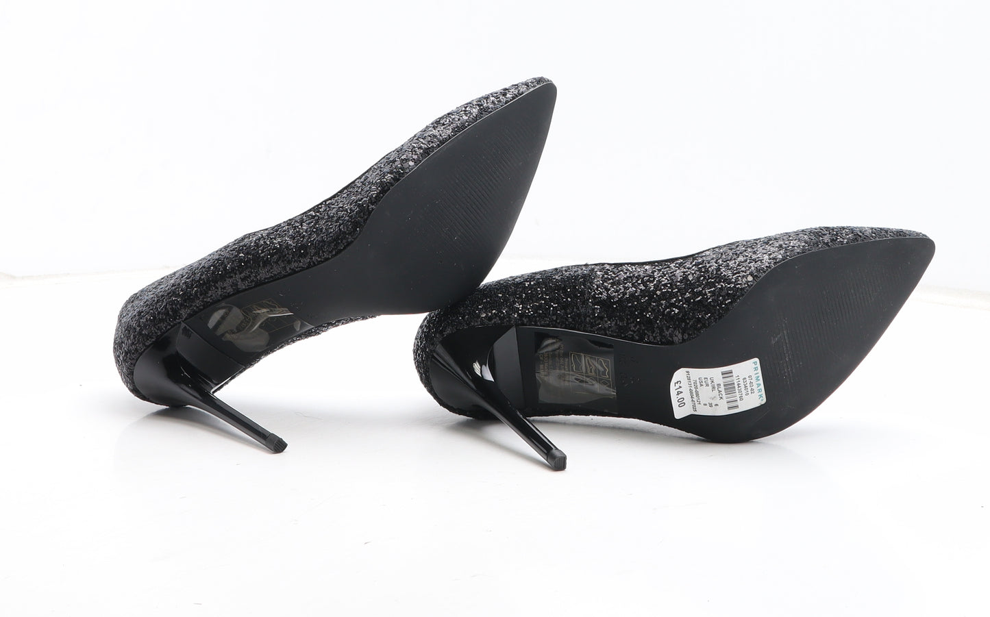 Primark Womens Black Synthetic Court Heel UK