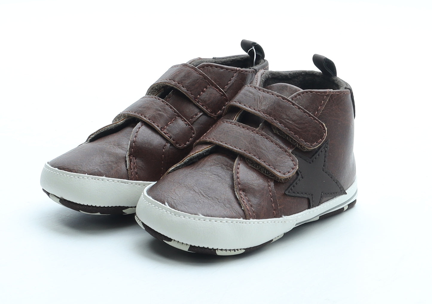 NEXT Boys Brown Polyurethane Bootie Boot UK 12-18 Months