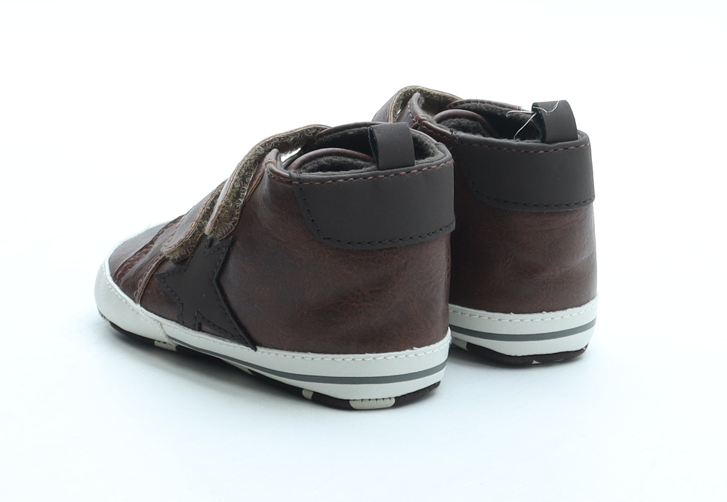 NEXT Boys Brown Polyurethane Bootie Boot UK 12-18 Months