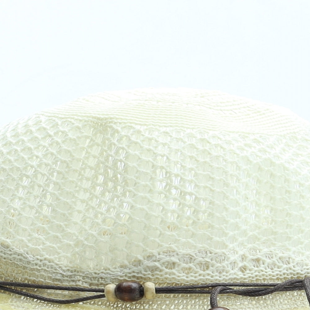 Preworn Womens Beige Straw Sun Hat One Size