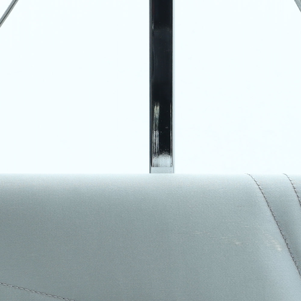 Debut Womens Silver Polyester Shoulder Bag Size Small