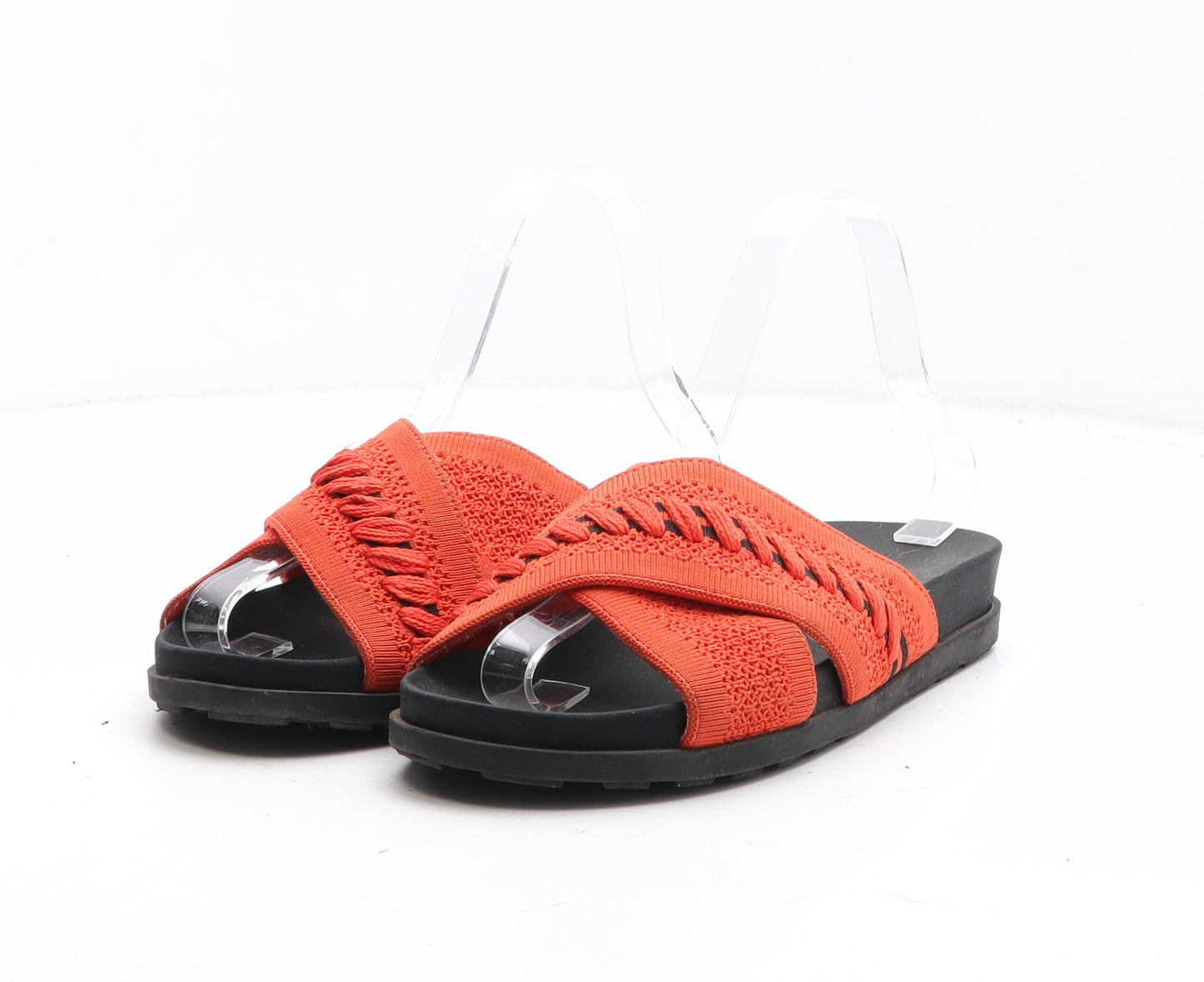 Call It Spring Womens Orange Synthetic Slip On Sandal UK