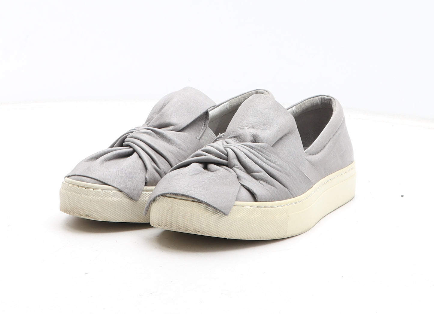 Moda in Pelle Womens Grey Synthetic Slip On Casual UK