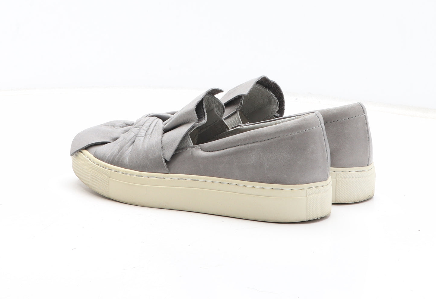Moda in Pelle Womens Grey Synthetic Slip On Casual UK