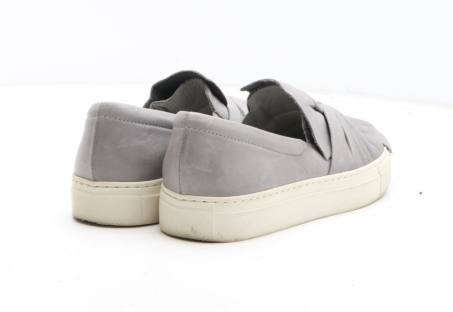 Moda in Pelle Womens Grey Synthetic Slip On Casual UK