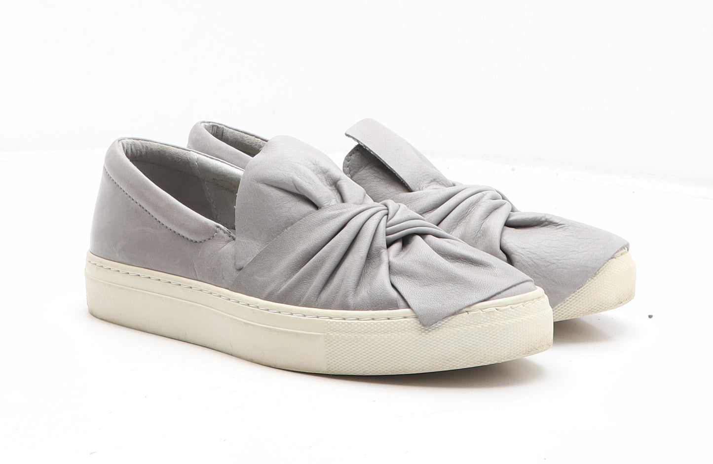 Moda in Pelle Womens Grey Synthetic Slip On Casual UK