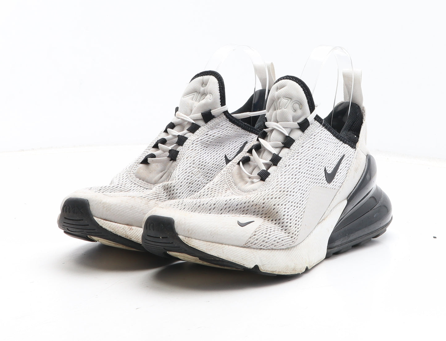 Nike Mens White Colourblock Fabric Trainer UK 5.5 - Nike Air