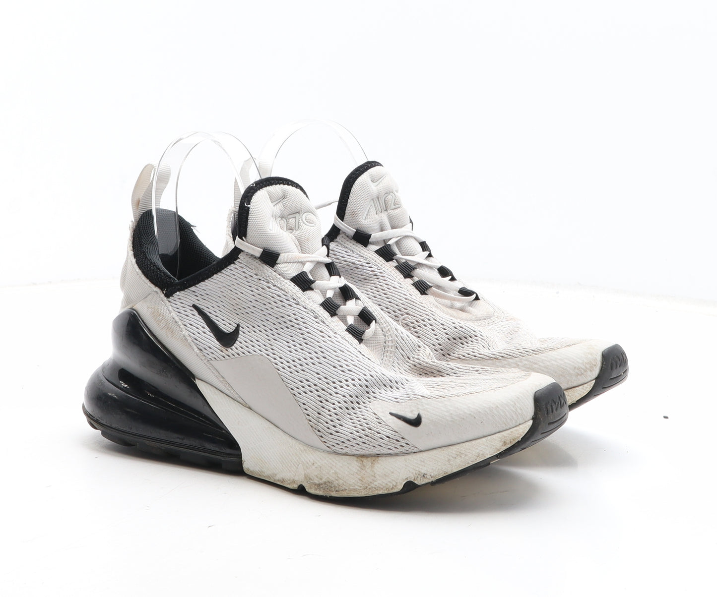 Nike Mens White Colourblock Fabric Trainer UK 5.5 - Nike Air