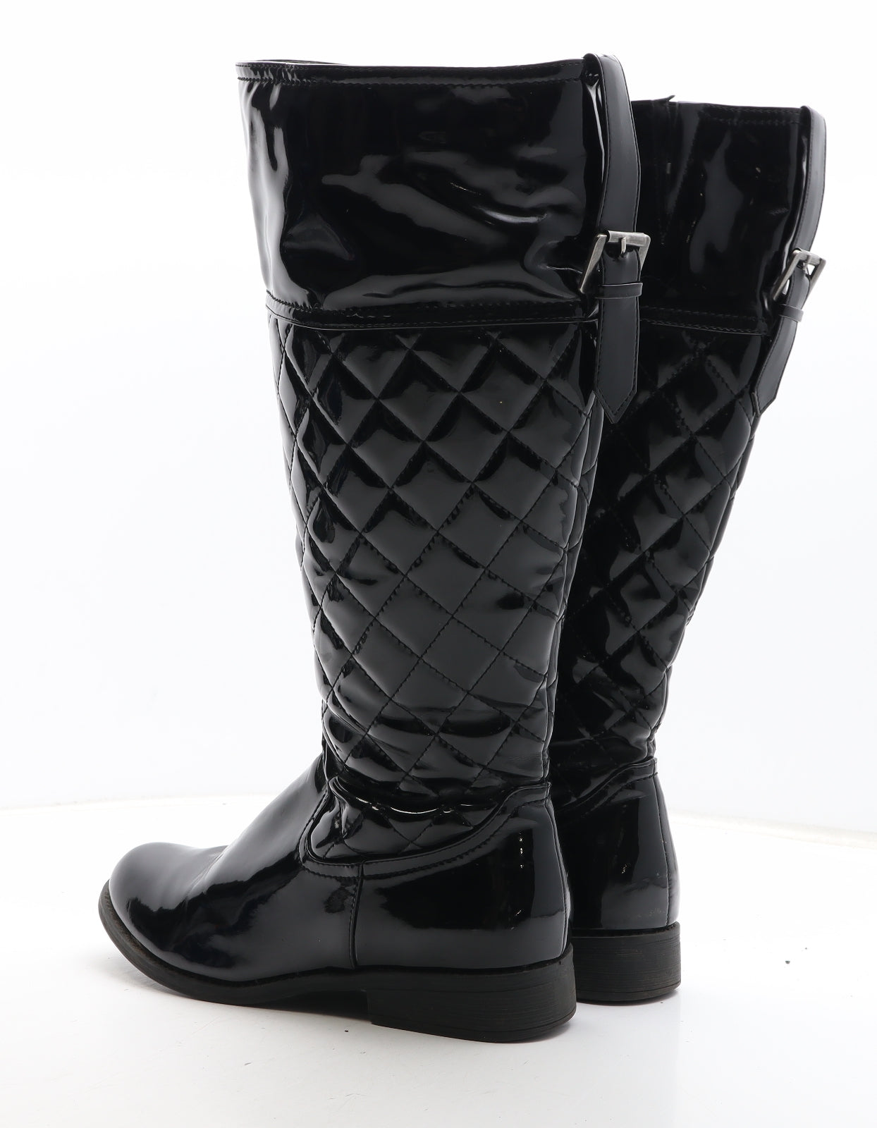 Koi Couture Womens Black Synthetic Bootie Boot UK