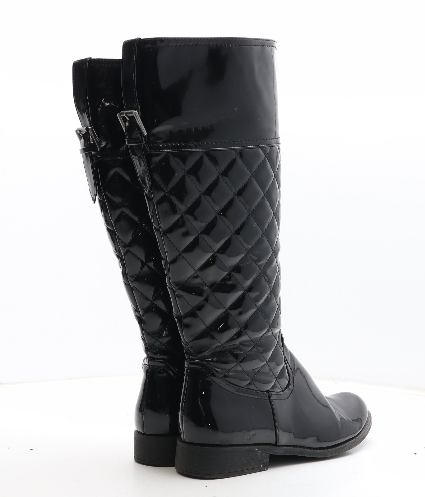 Koi Couture Womens Black Synthetic Bootie Boot UK