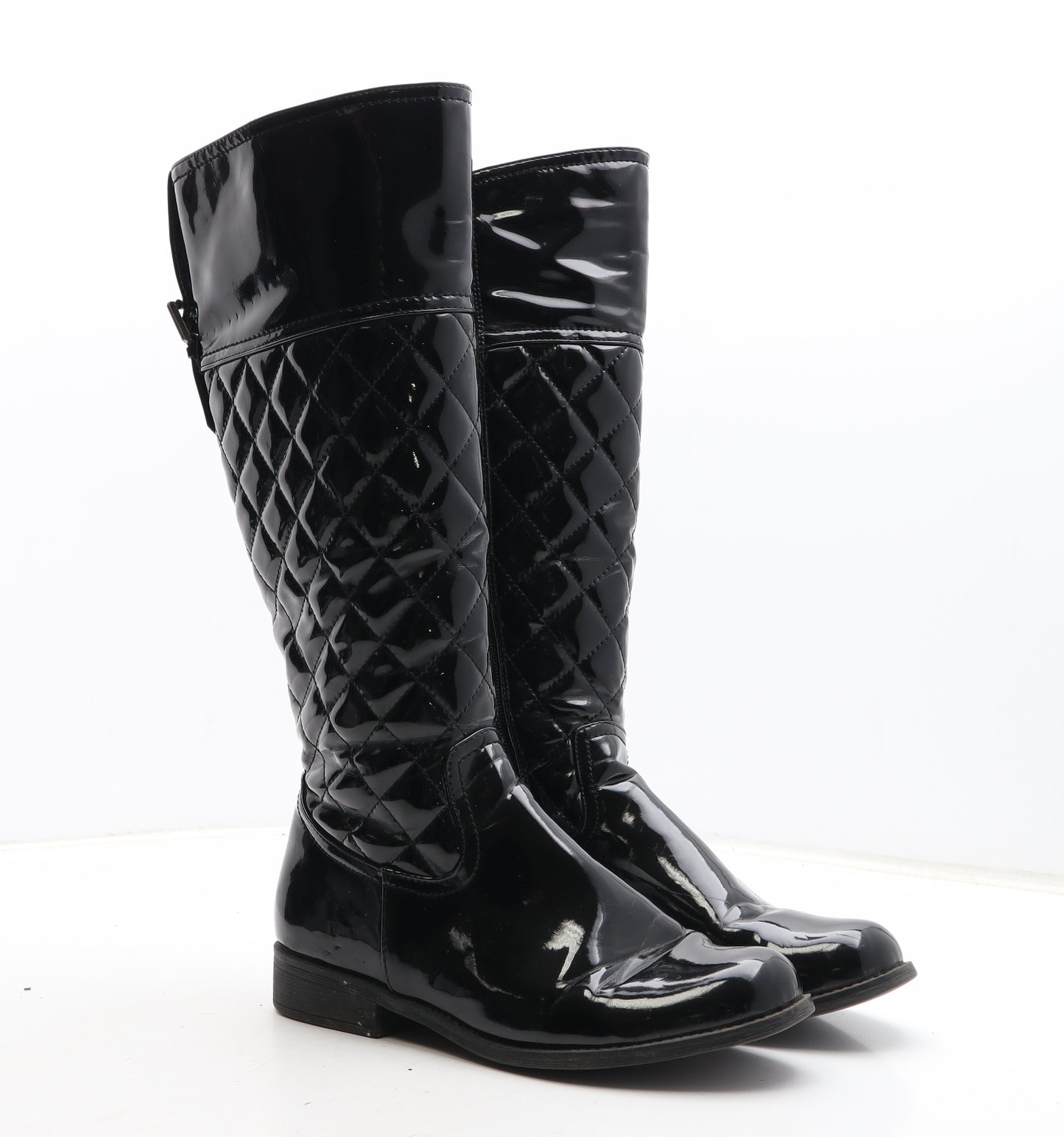 Koi Couture Womens Black Synthetic Bootie Boot UK