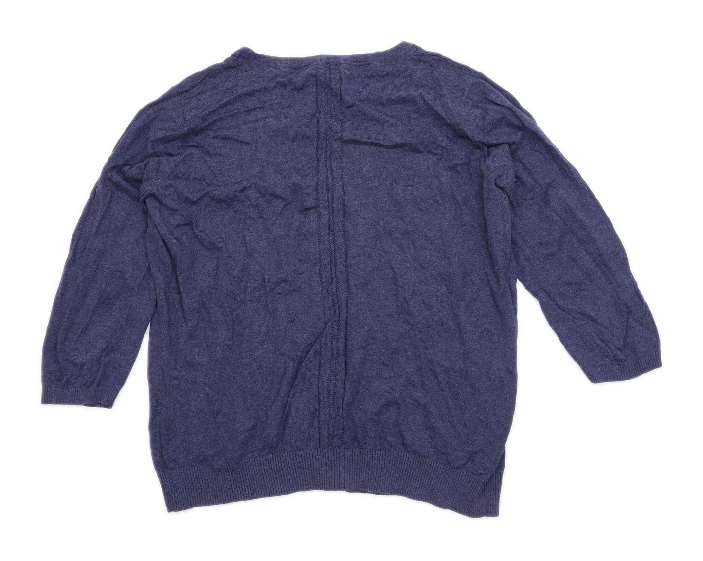 Fat Face Womens Size 16 Cotton Blue Cardigan (Regular)