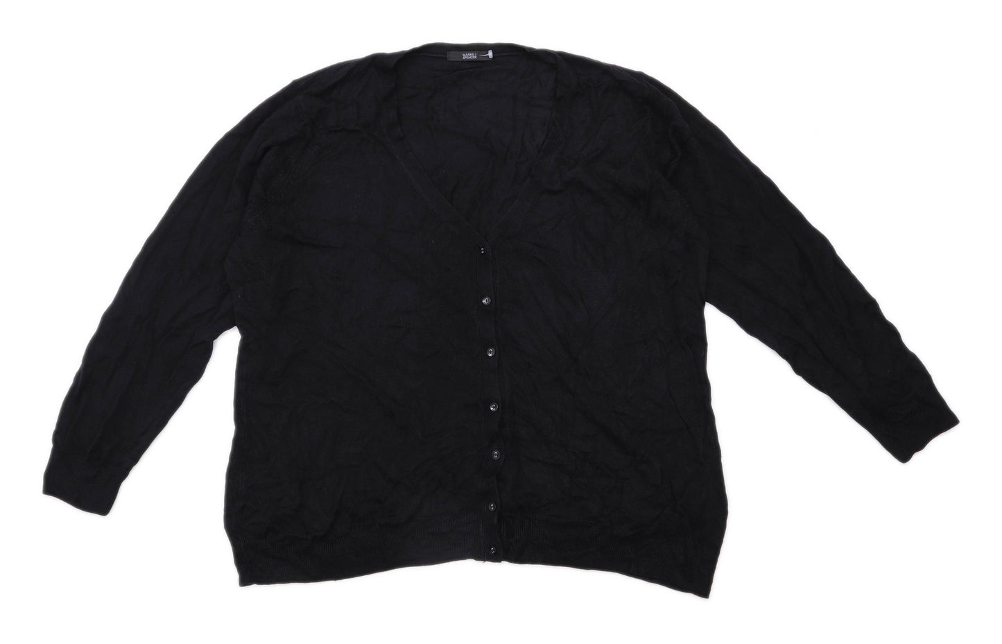 Marks & Spencer Womens Size 24 Black Cardigan (Regular)