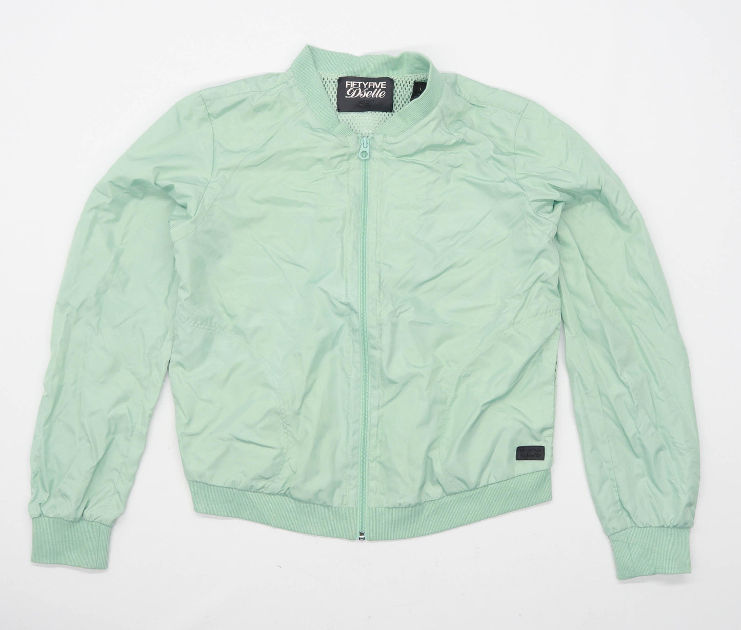 Fiftyfive Womens Size L Turquoise Bomber Jacket