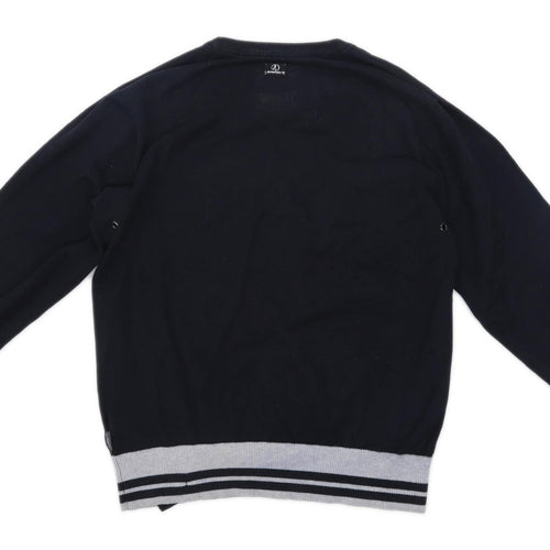 Le Breve Mens Size M Cotton Black Jumper