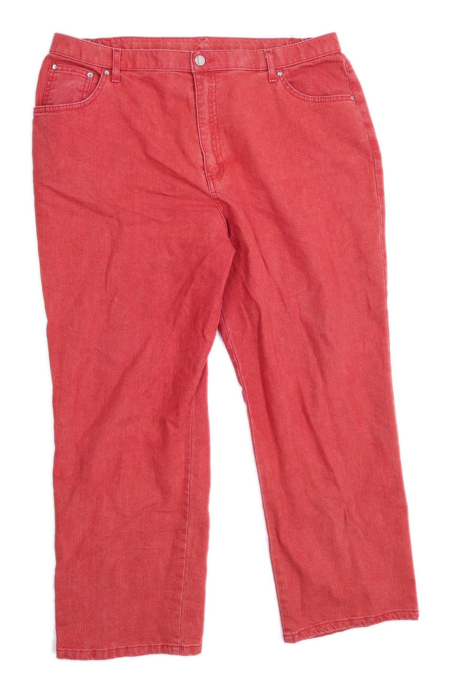 Womens Marks & Spencer Red Denim Jeans Size 20/L26