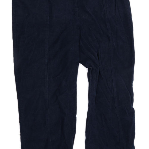 Womens Edinburgh Woollen Mill Blue Cotton Trousers Size 18/L27