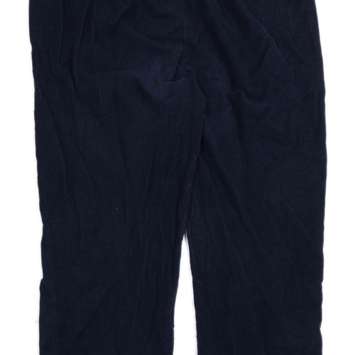 Womens Edinburgh Woollen Mill Blue Cotton Trousers Size 18/L27