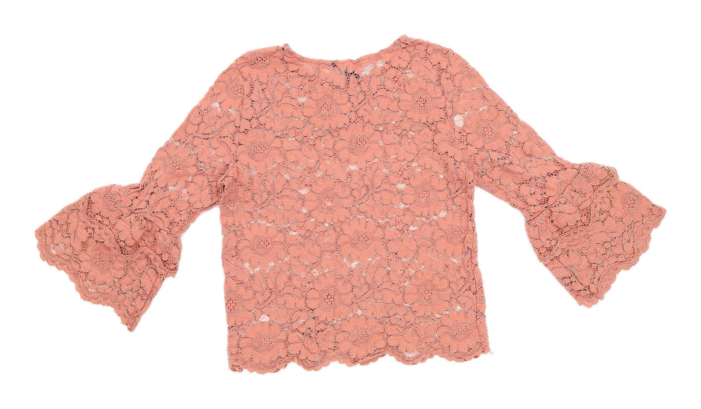 New look Womens Size 8 Orange Top (Regular)