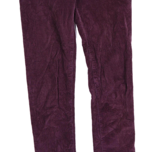 Womens Superdry Purple Corduroy Blend Trousers Size W28/L31