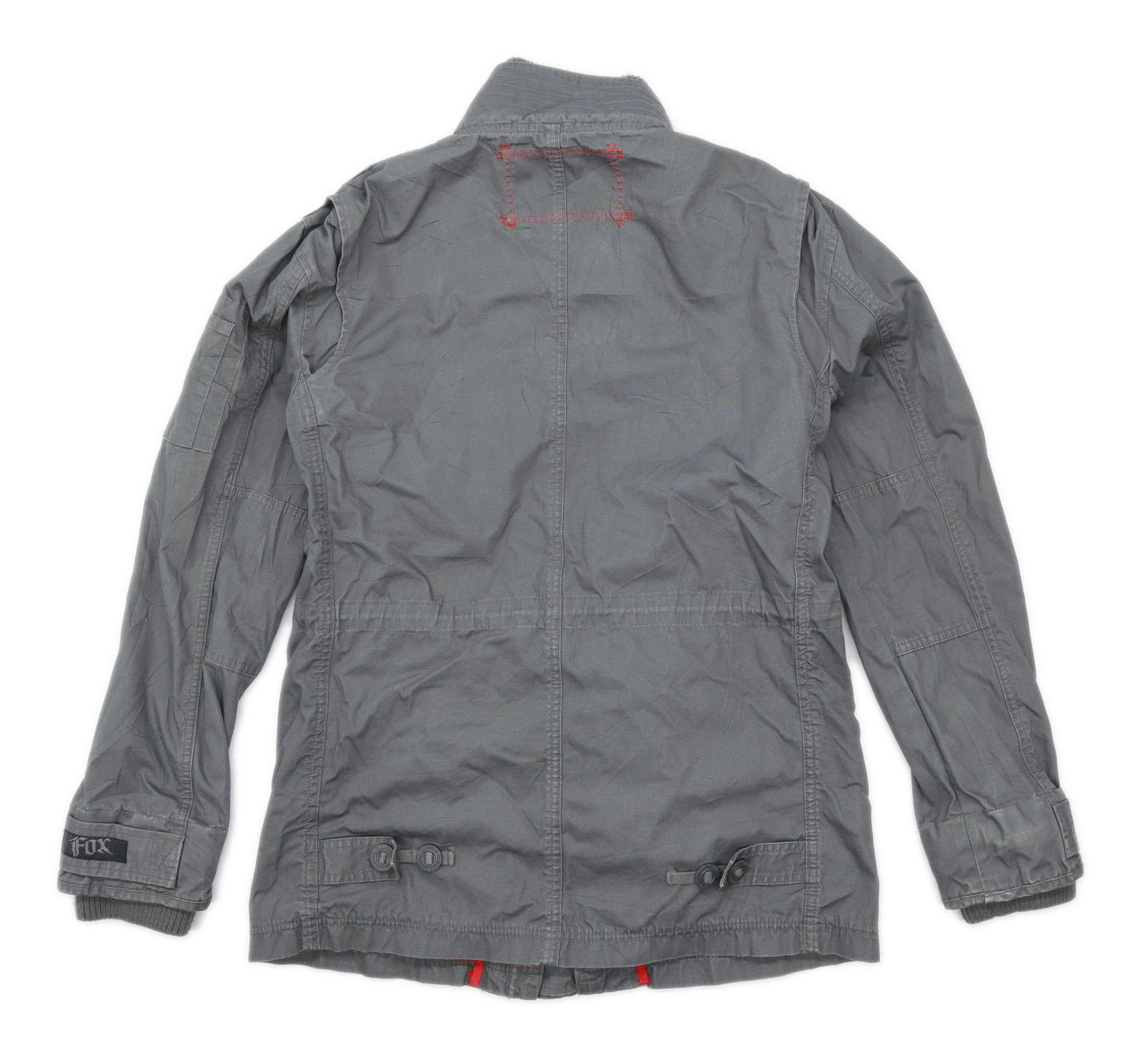 Fox Riders Mens Size L Cotton Grey Jacket
