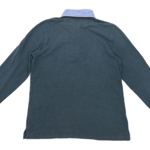 Lands End Womens Size 10-12 Cotton Green Top (Regular)