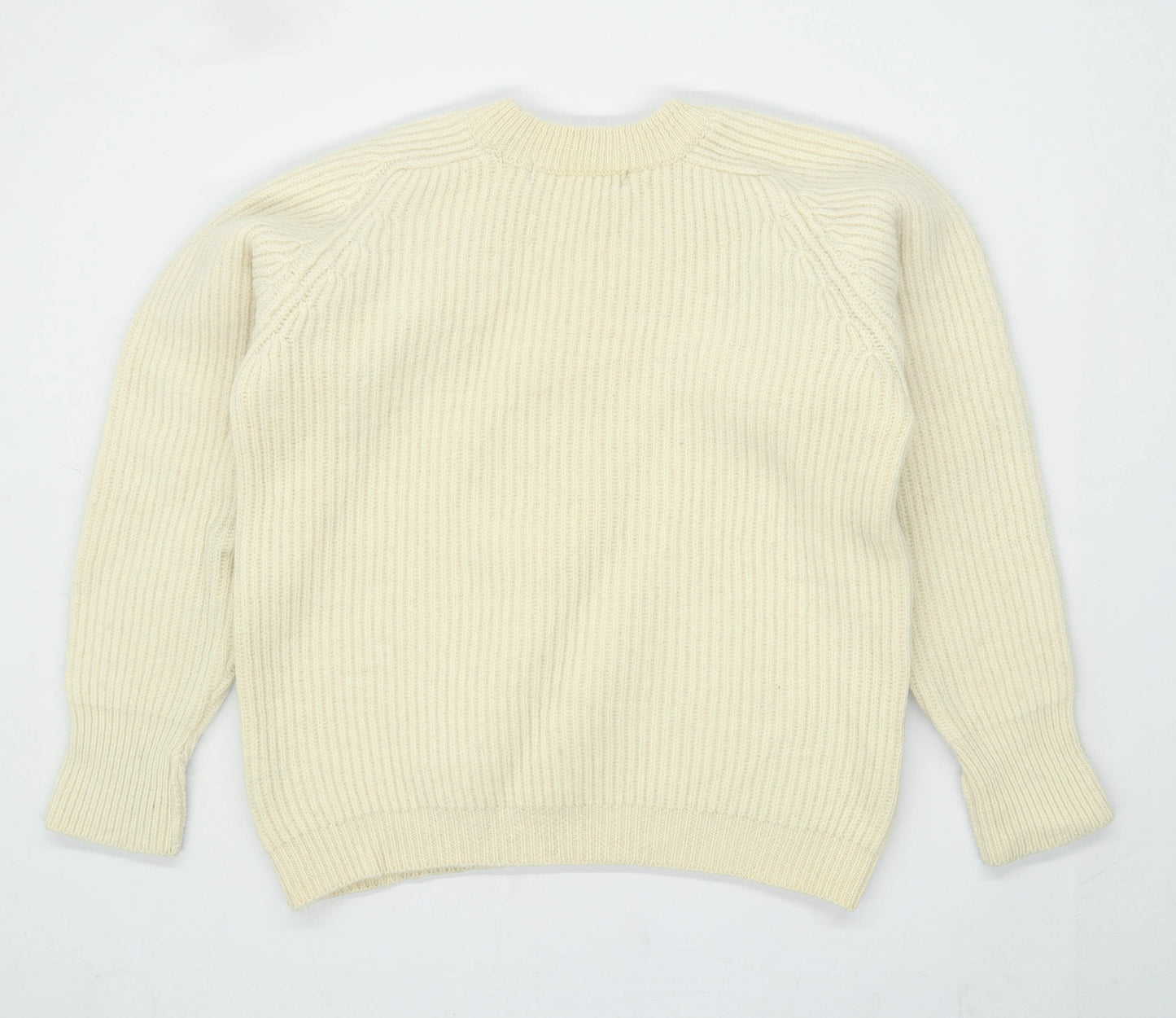 Kilspindie Mens Size M Wool Striped Cream Jumper