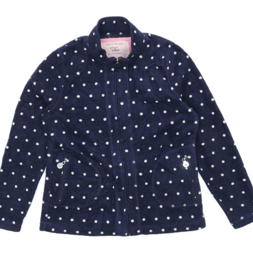 Colouis by Alice Womens Size 12 Fleece Spotted Blue Jacket