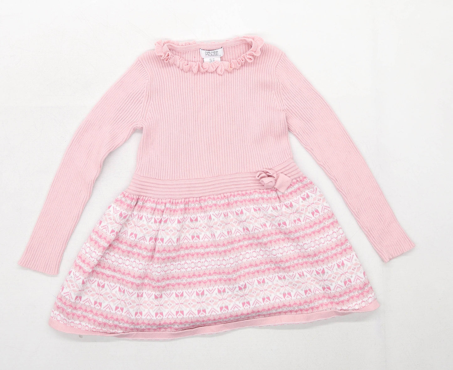 Miss Mona Mouse Girls Pink Dress Age 2-3 Years