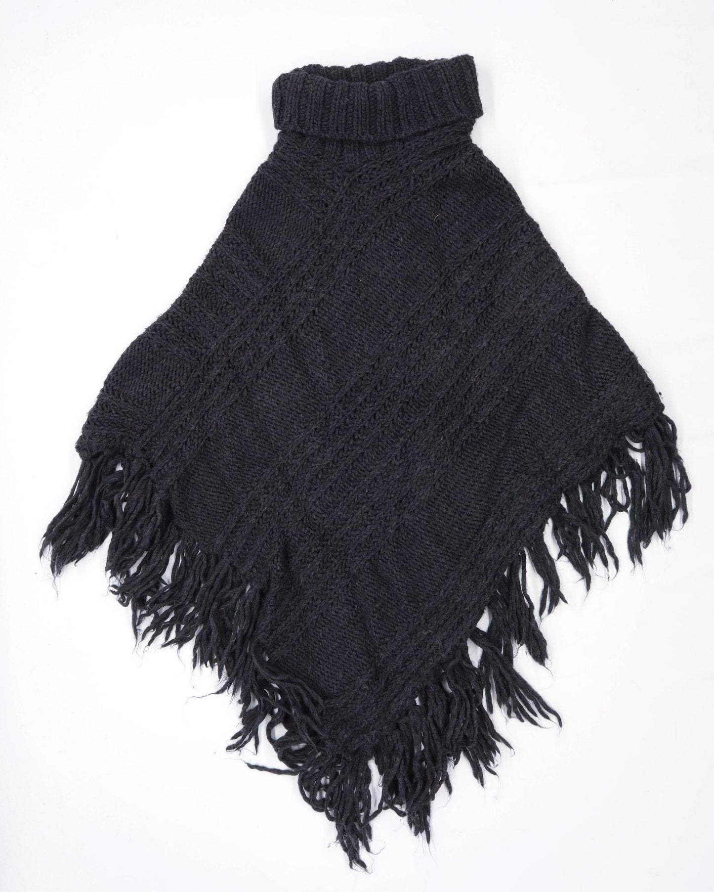 Berreti Womens Size S-M Grey Poncho (Regular)