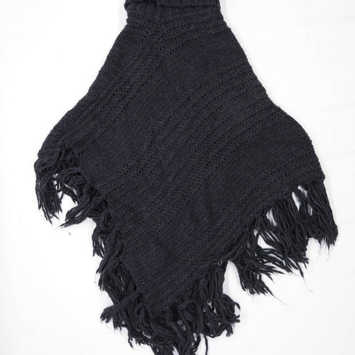 Berreti Womens Size S-M Grey Poncho (Regular)