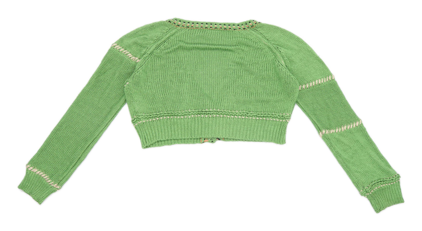 Next Womens Size 14 Green Cardigan (Regular)