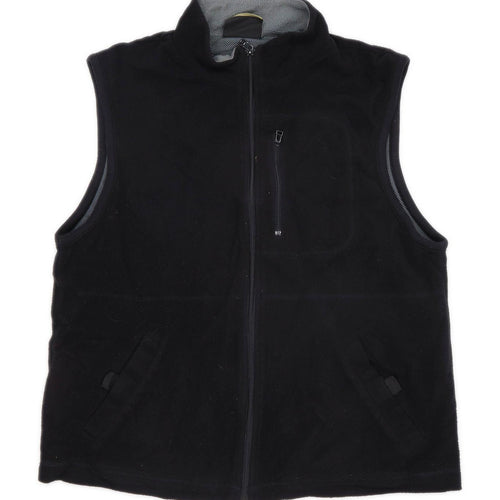 Atlantic Terrain Mens Size M Fleece Black Gilet