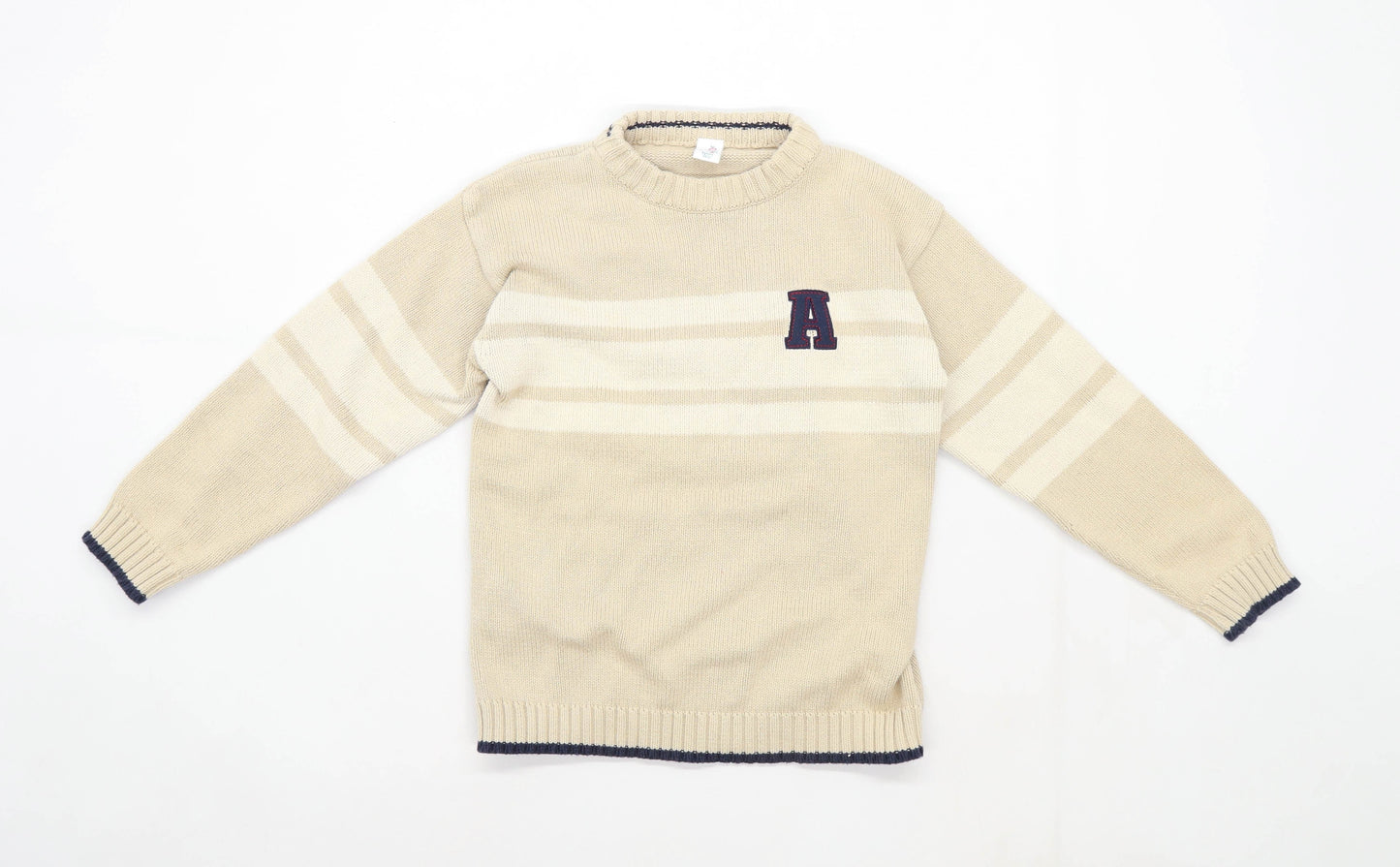 Adams Boys Graphic Beige Jumper Age 8 Years