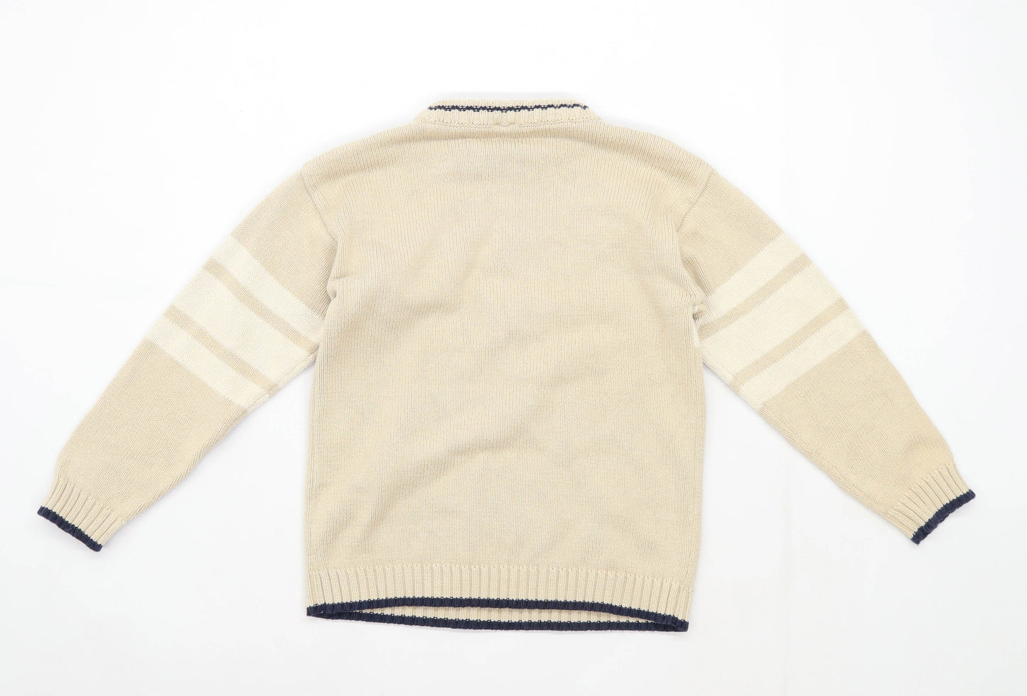 Adams Boys Graphic Beige Jumper Age 8 Years