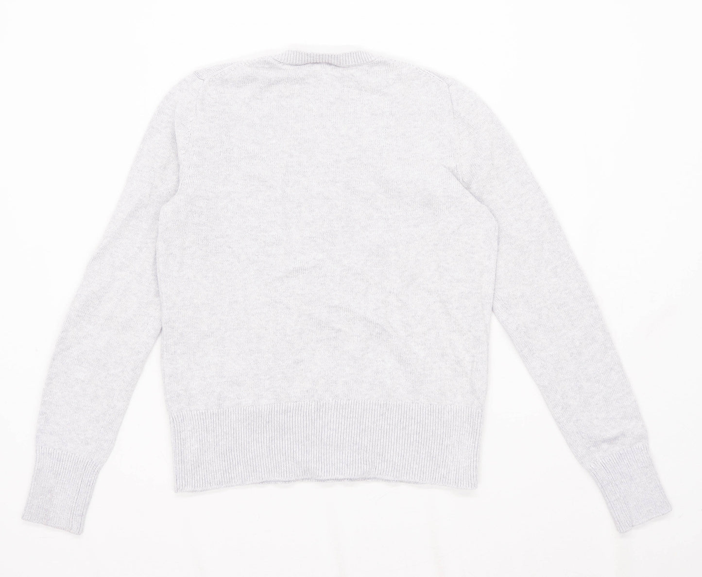 Gap Womens Size M Graphic Cotton Grey Heart Jumper (Regular)