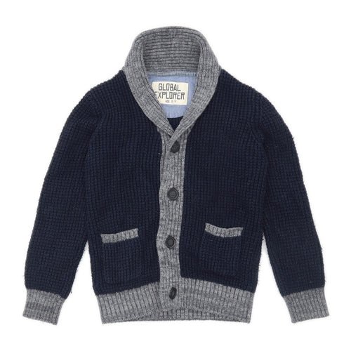 Matalan Boys Blue Cardigan Age 8-9 Years