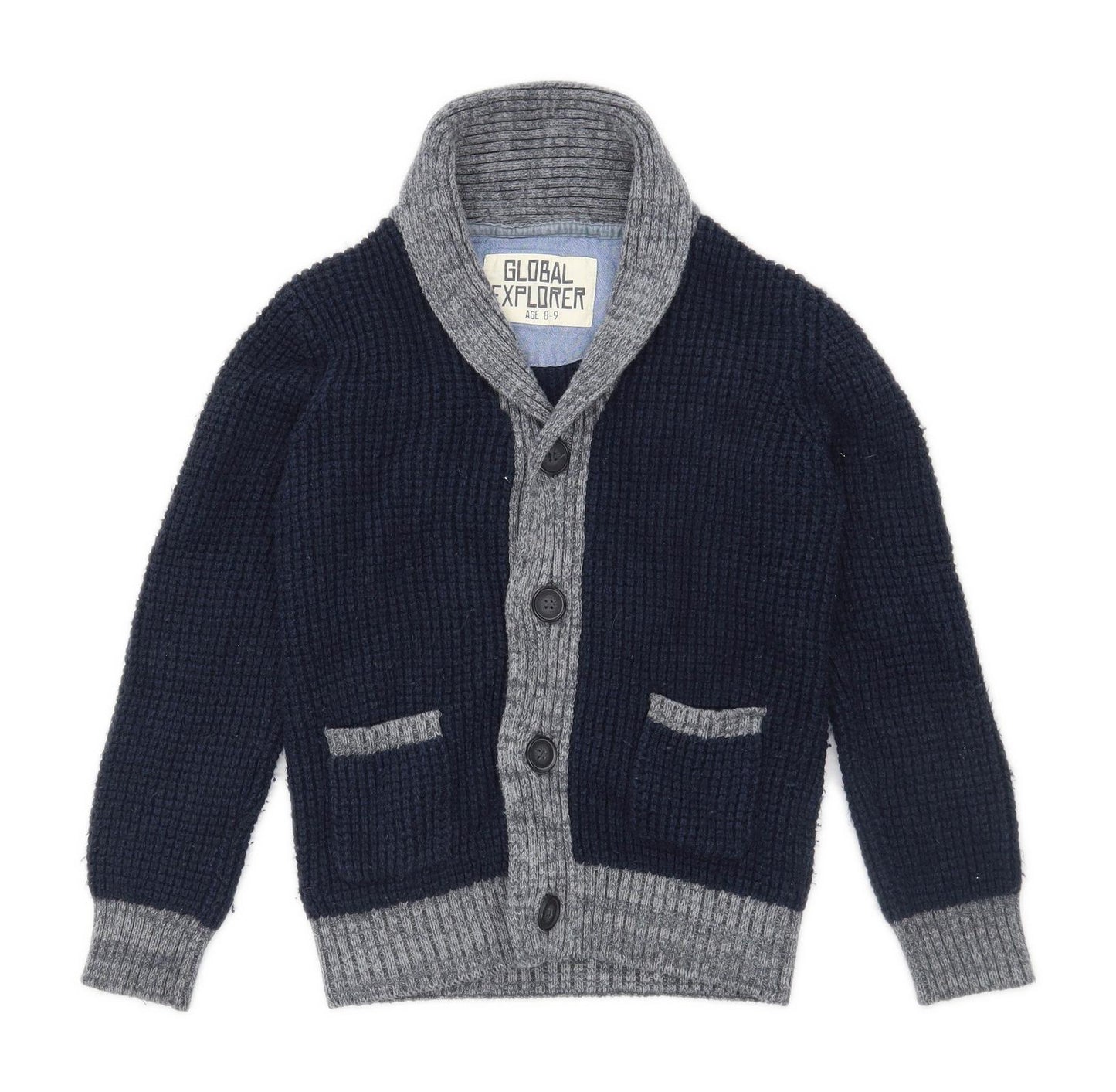 Matalan Boys Blue Cardigan Age 8-9 Years