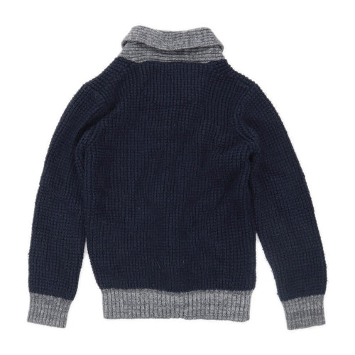 Matalan Boys Blue Cardigan Age 8-9 Years