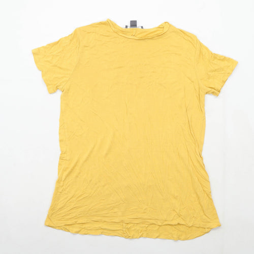 Primark Womens Size 10-12 Yellow T-Shirt (Regular)