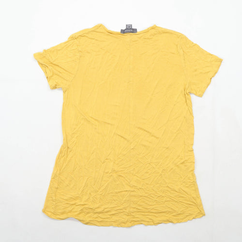 Primark Womens Size 10-12 Yellow T-Shirt (Regular)