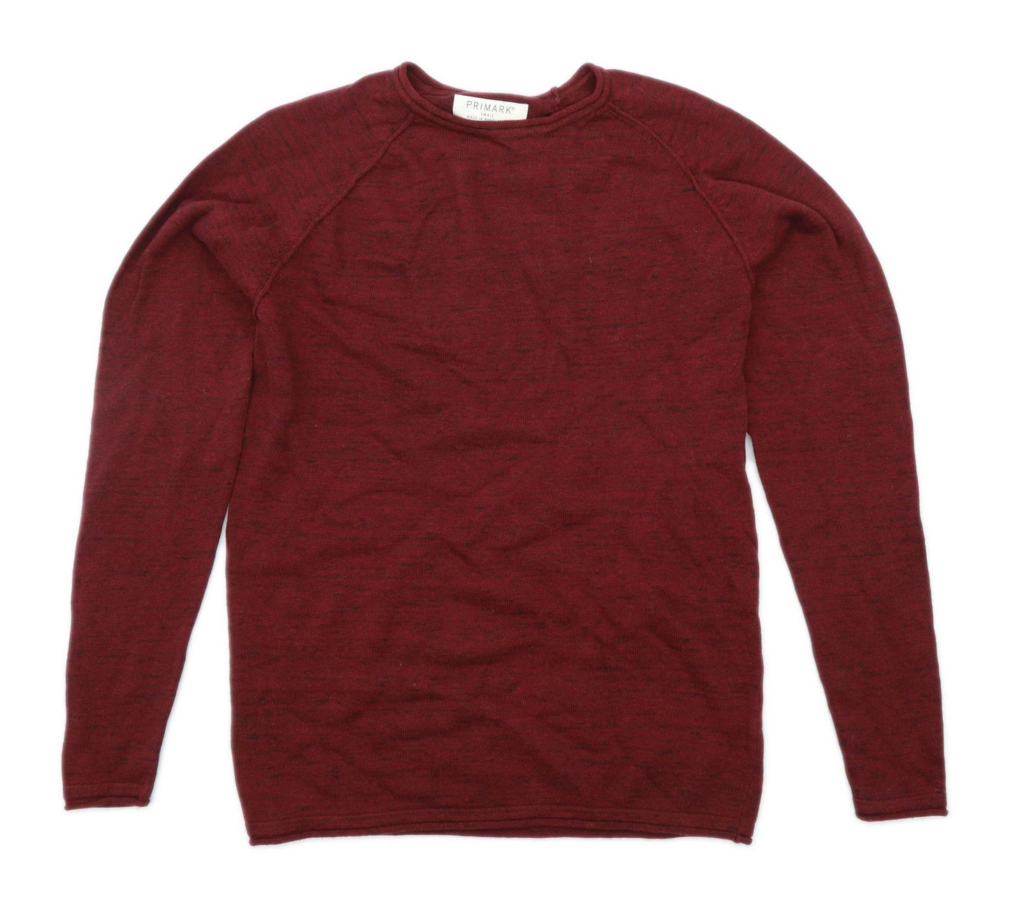 Primark Mens Size S Burgundy Jumper