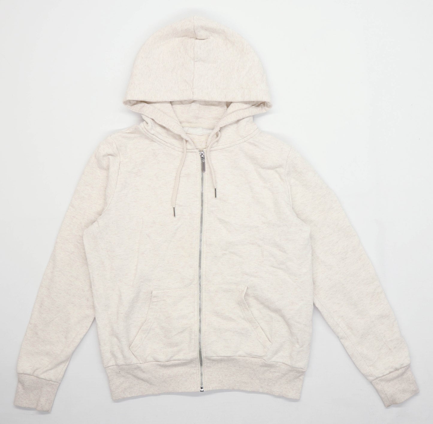 Primark Womens Size 14 Cream Zip Up Hoodie (Regular)
