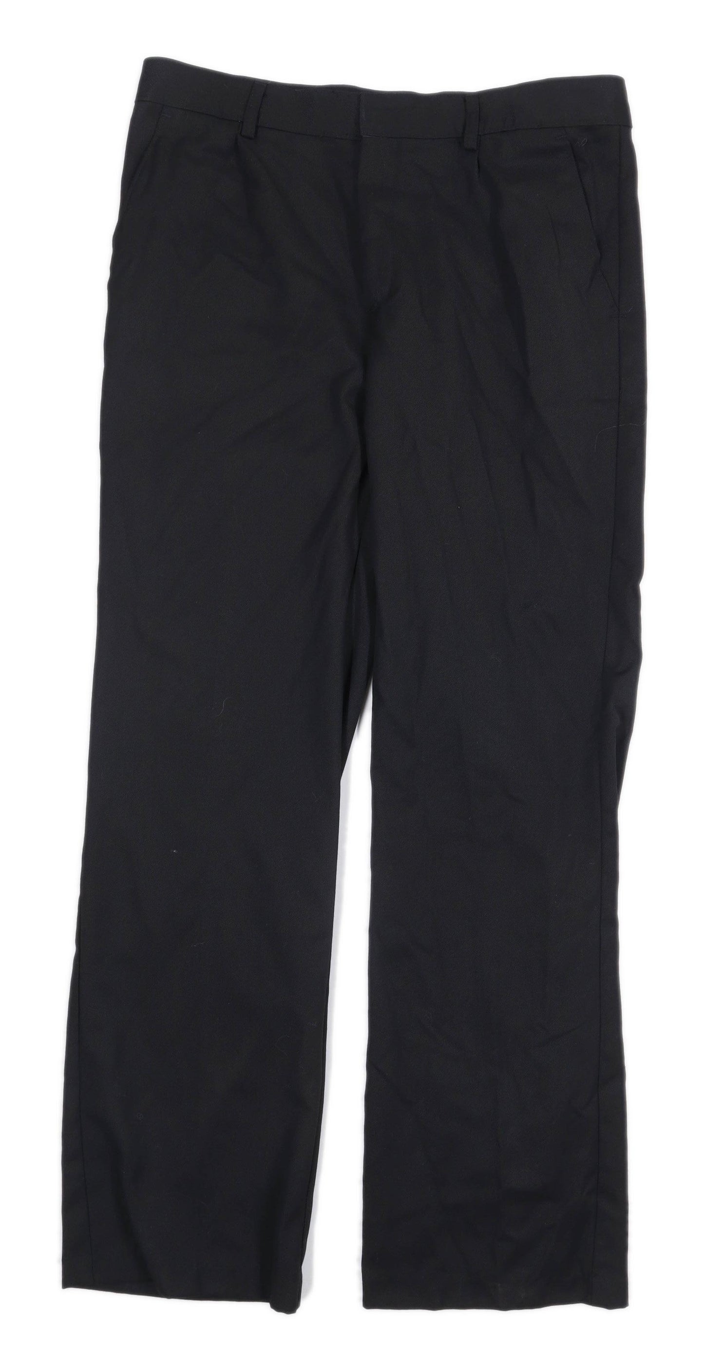F&F Boys Black School Trousers Age 15-16 Years