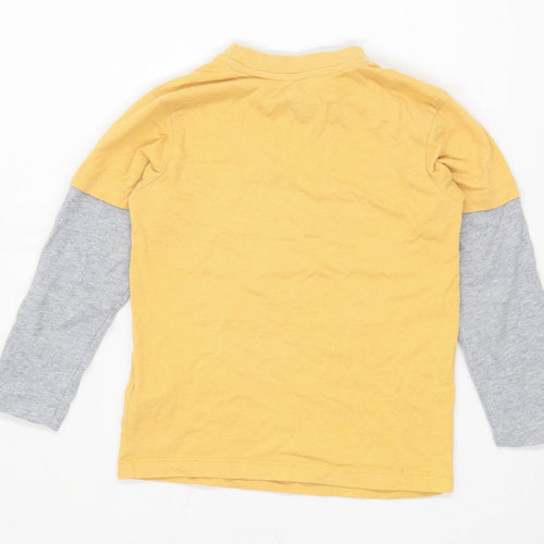 Debenhams Boys Graphic Yellow T-Shirt Age 6-7 Years