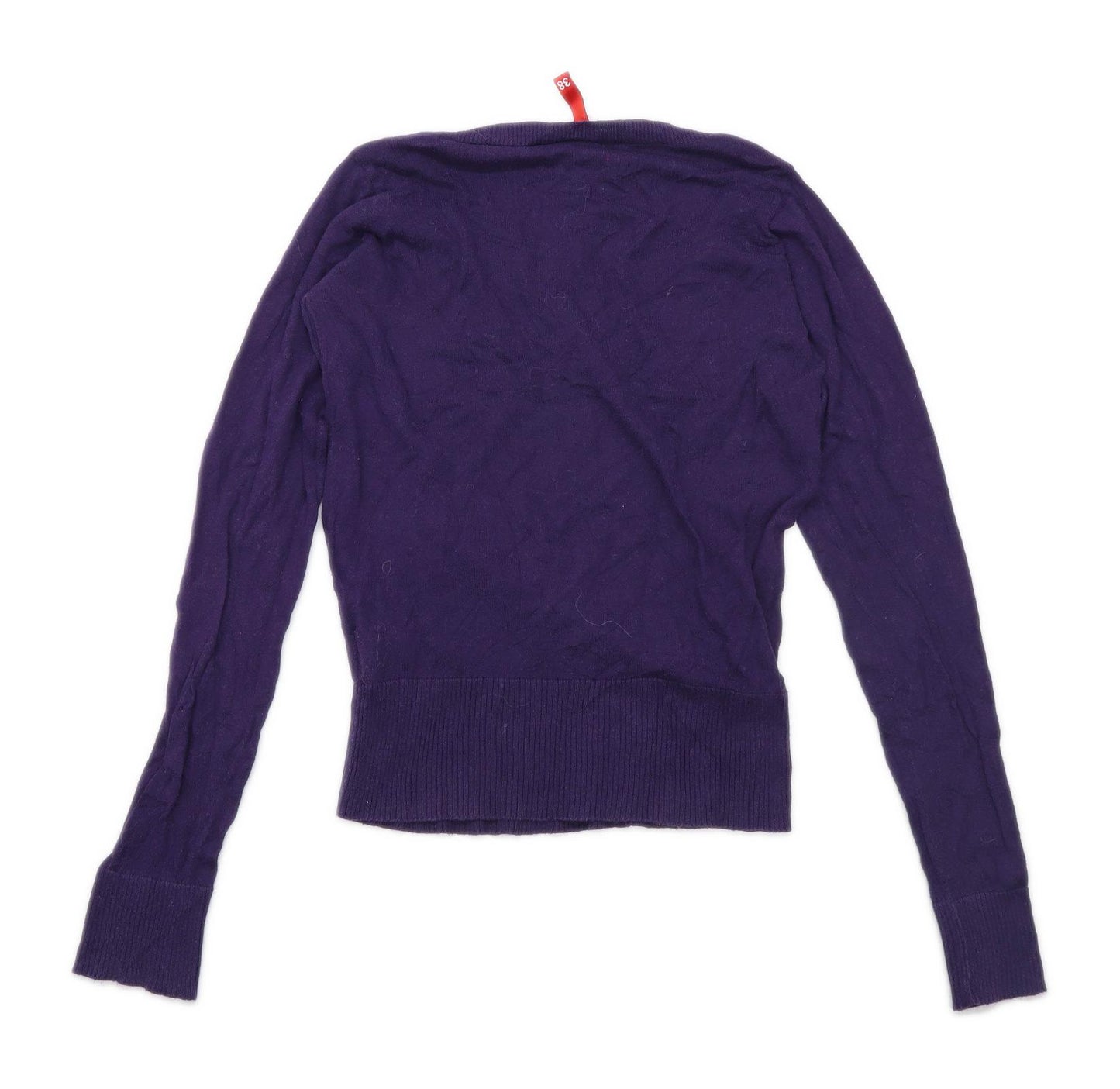 H&M Womens Size 10 Cotton Purple Jumper (Regular)