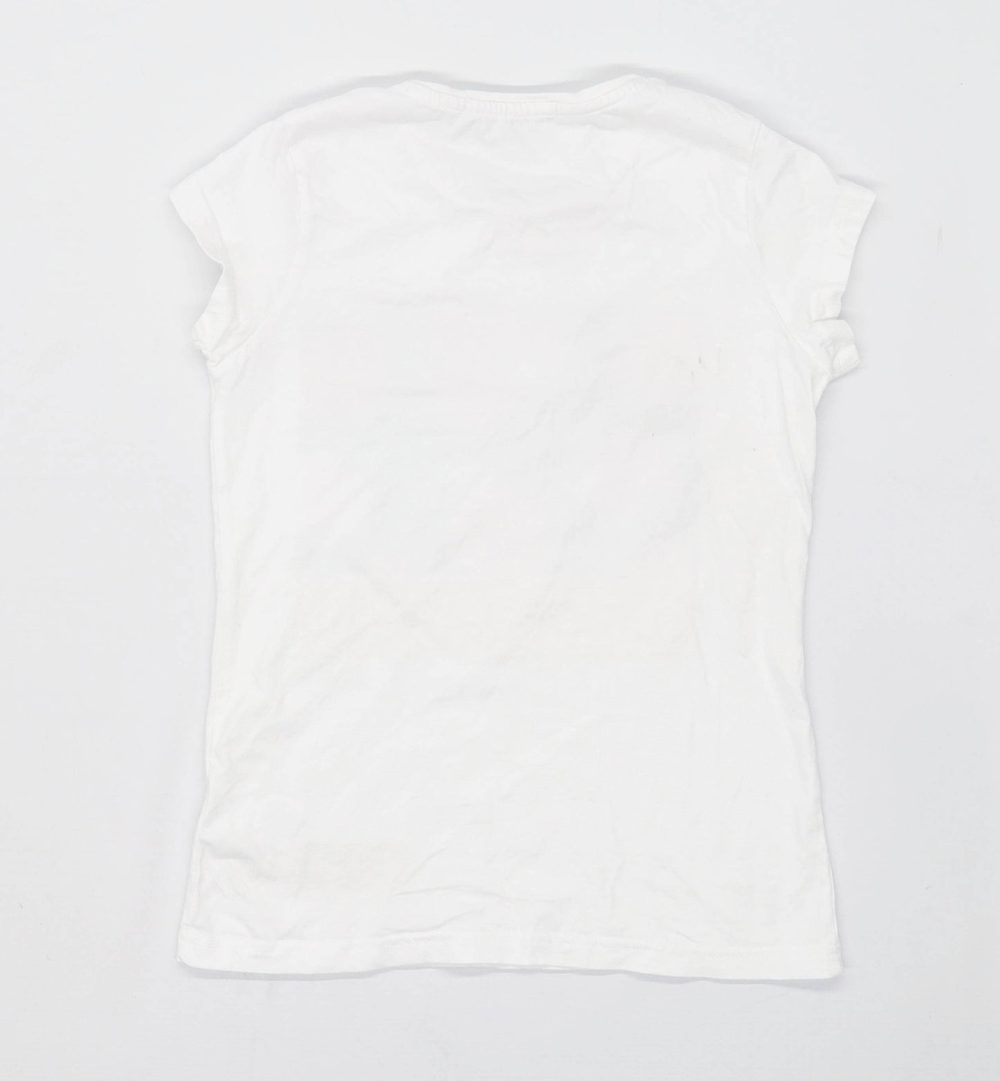 George Girls Graphic White T-Shirt Age 9-10 Years