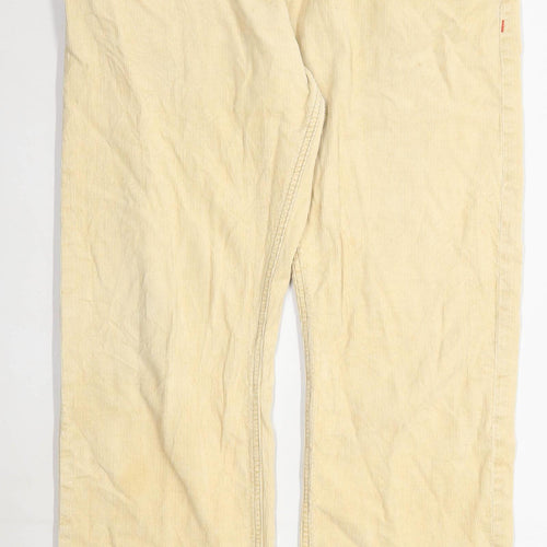 Timberland Mens Textured Cream Corduroy Trousers Size W36/L30