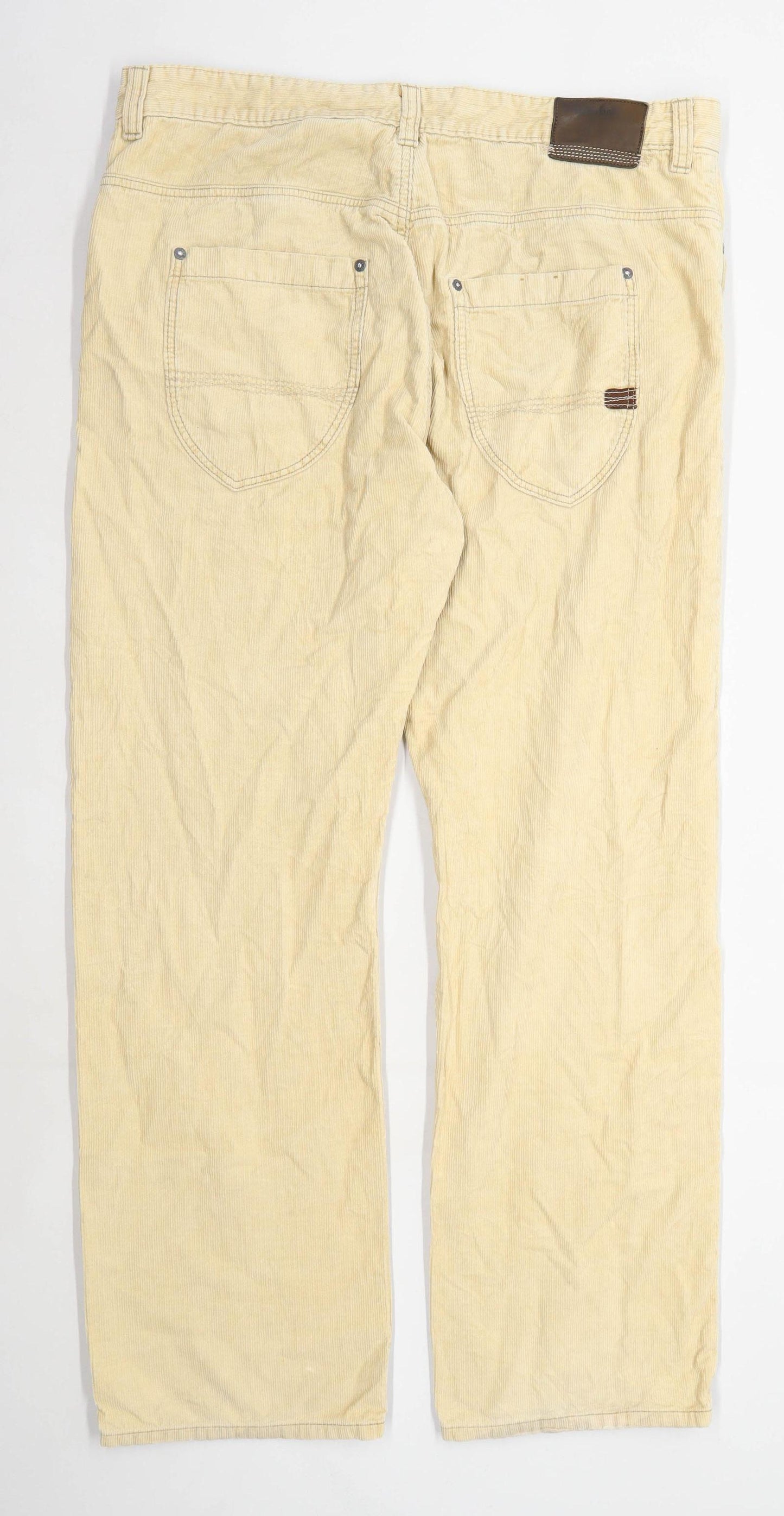 Timberland Mens Textured Cream Corduroy Trousers Size W36/L30